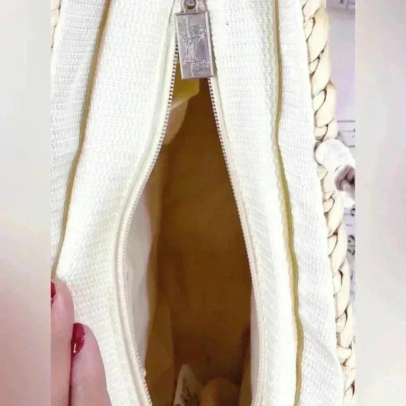 Sun & Sand Sailboats Straw Purse Embellished Sequins Paul Brent Wearable Art - Picture 10 of 11